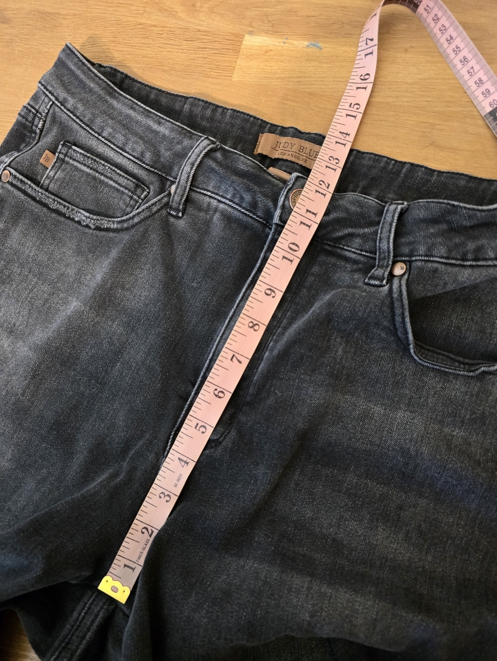 Judy Blue High Waist Tummy Control Black Bootcut Denim Jeans 88787 18W - Picture 13 of 15